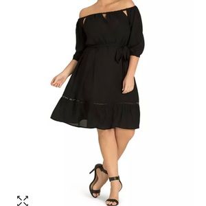 City chic black dress plus size 18